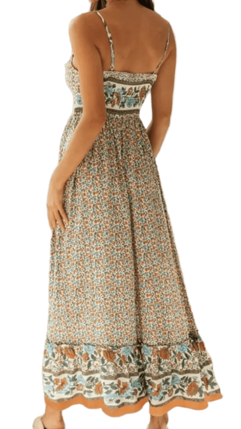 Elegantly Casual Maxi Cami Dress - minbolu