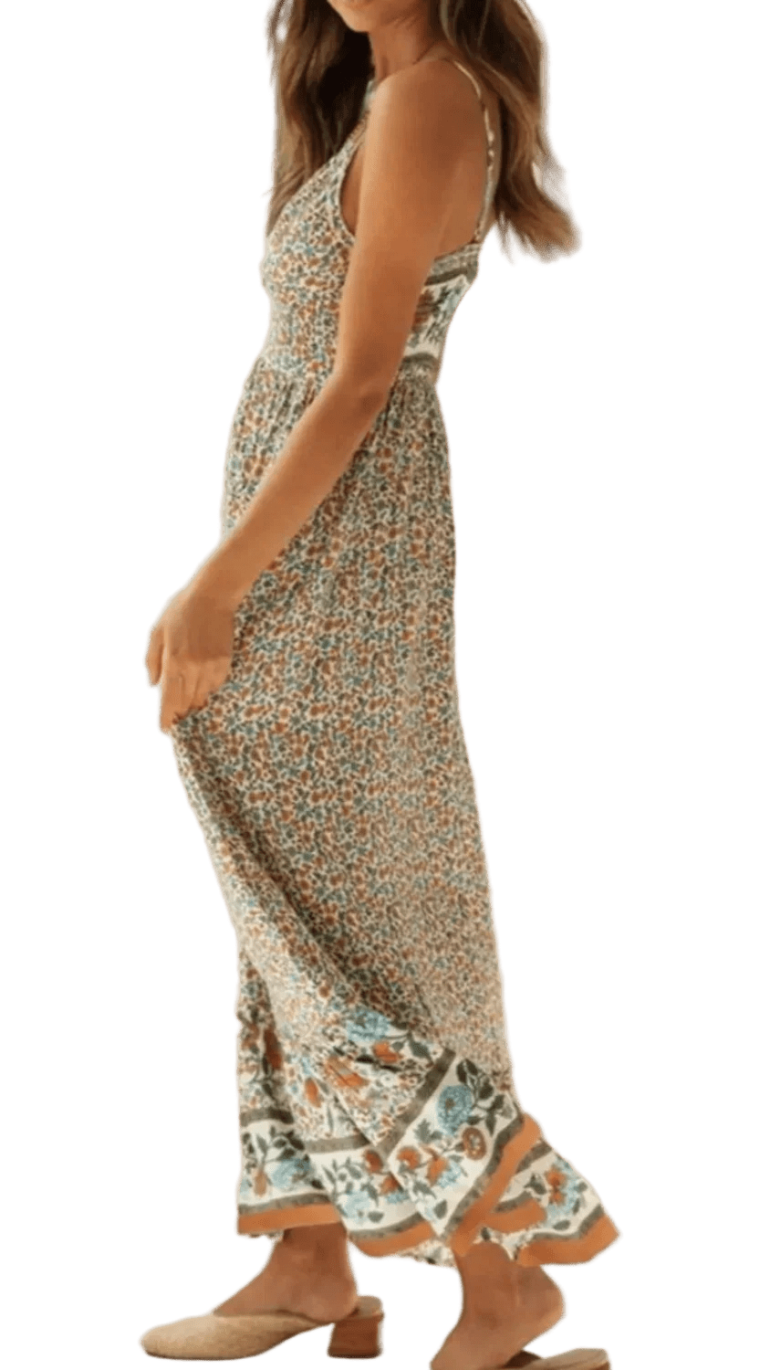 Elegantly Casual Maxi Cami Dress - minbolu