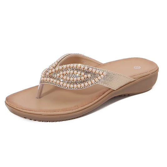 Stylish Toe Post Flats Sandals - minbolu -