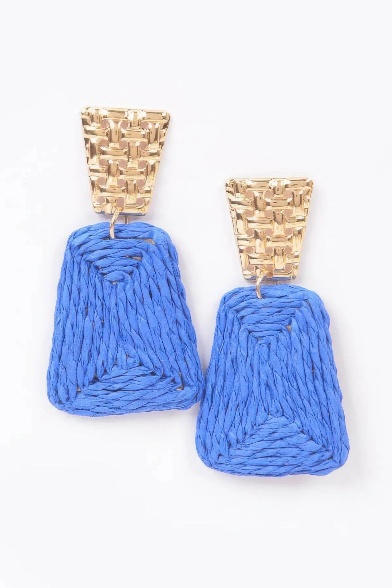 Faux Straw Dangling Earring - minbolu -