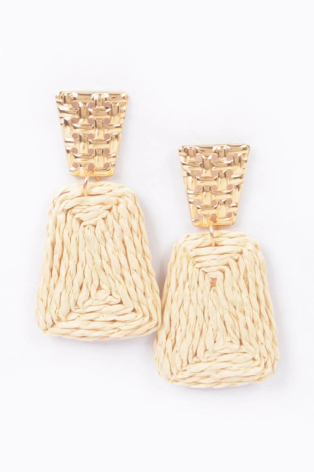 Faux Straw Dangling Earring - minbolu -