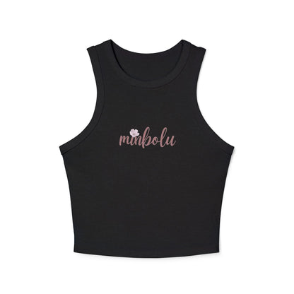 Floral Racerback Tank Top - Women's Athletic Tank for Layering & More - minbolu -