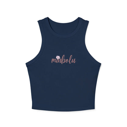 Floral Racerback Tank Top - Women's Athletic Tank for Layering & More - minbolu -
