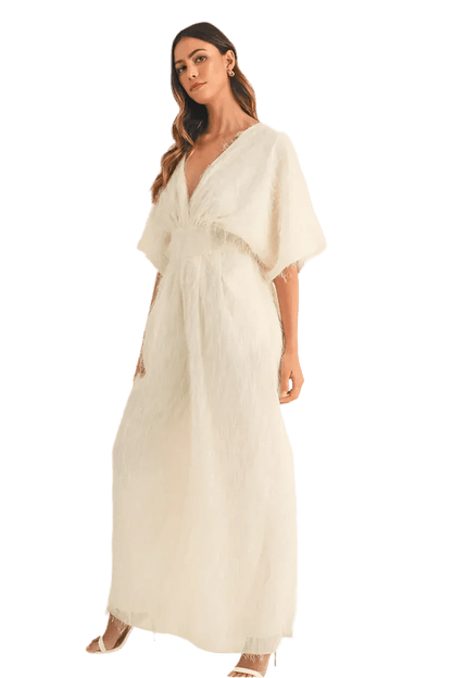 Fluffy Deep V Neck Wide Leg Jumpsuit - minbolu