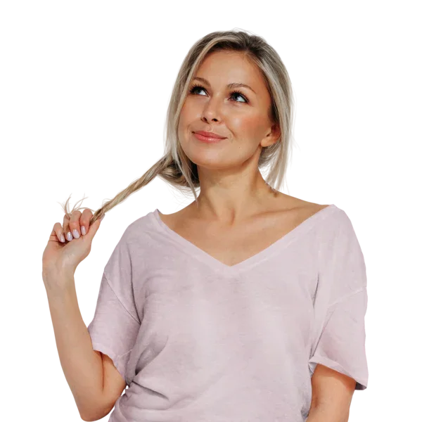 Mauve Casual V-Neck Top with Short Dolman Sleeves - minbolu -
