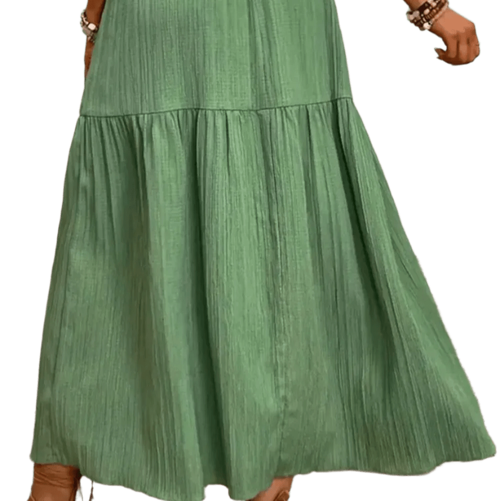 Frill Slit Skirt - Chic and Flattering Design - minbolu -