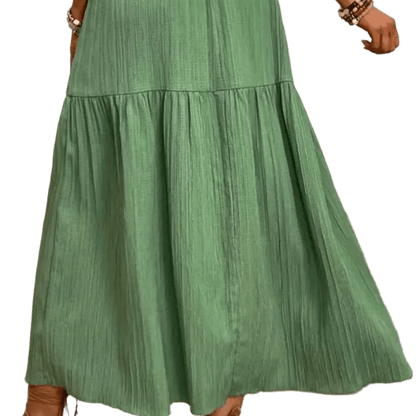 Frill Slit Skirt - Chic and Flattering Design - minbolu