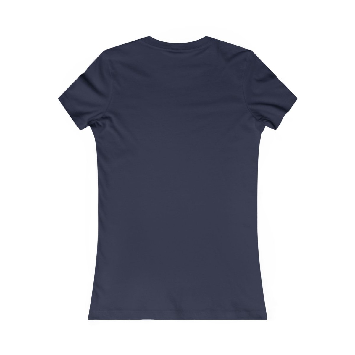Navy blue t-shirt on a white background
