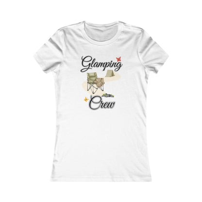 Glamping Crew Tee - Perfect for Camping Lovers, Outdoor Adventures, Road Trips, Friends Gatherings, Summer Festivals - minbolu -