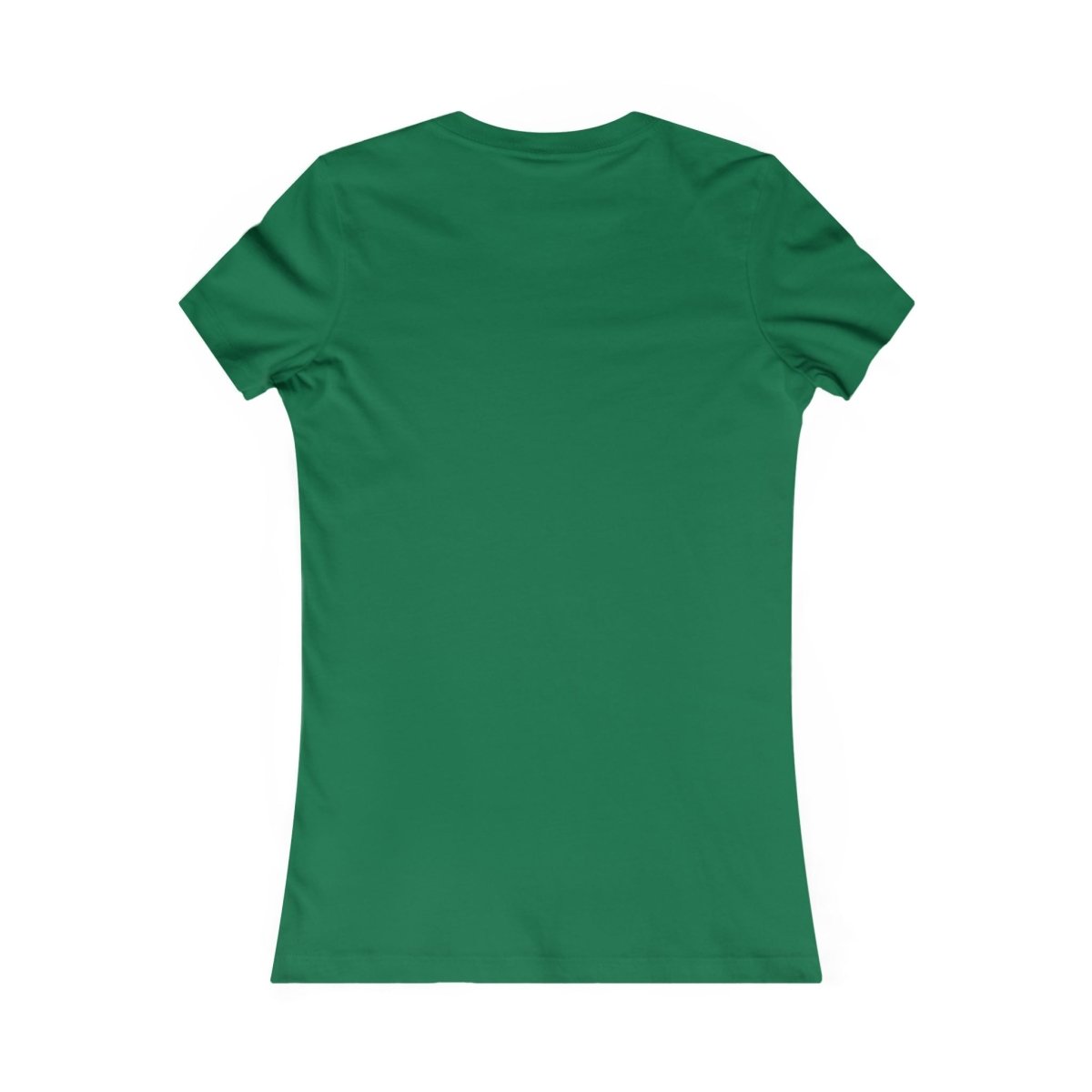 Green t-shirt on a white background