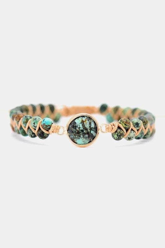 Handmade Beaded Copper Bracelet - minbolu