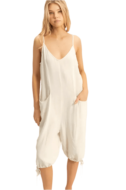 HYFVE V - Neck Pocket Detail Romper - minbolu