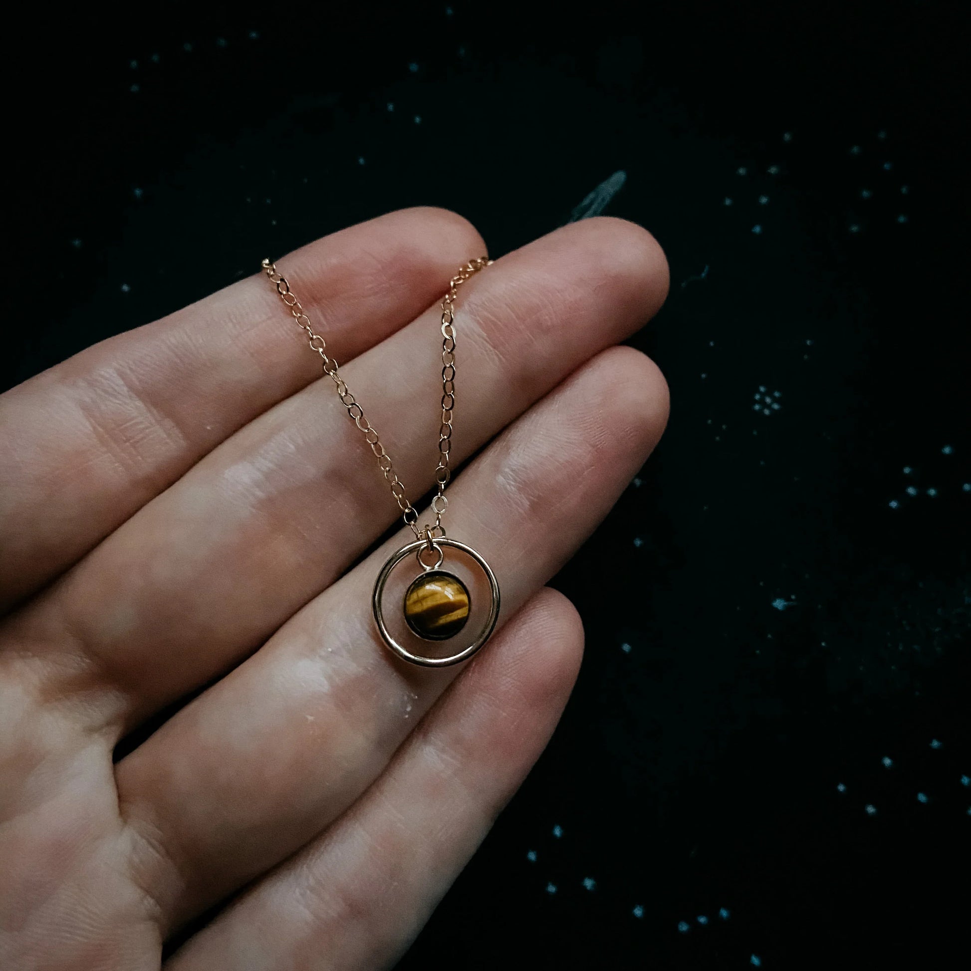 Rings of Saturn Mini Necklace - minbolu -