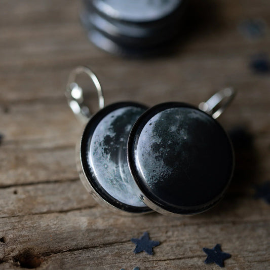Interchangeable Moon Phase Earrings - minbolu -