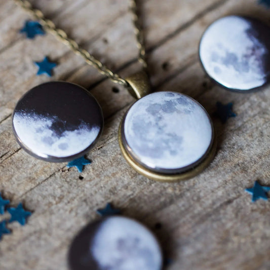Interchangeable Moon Phase Necklace - minbolu -
