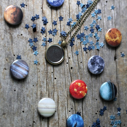 Interchangeable Solar System Necklace - minbolu
