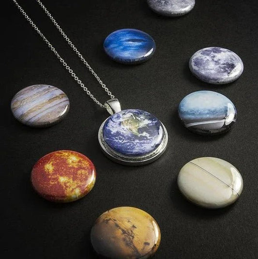 Interchangeable Solar System Necklace - minbolu -