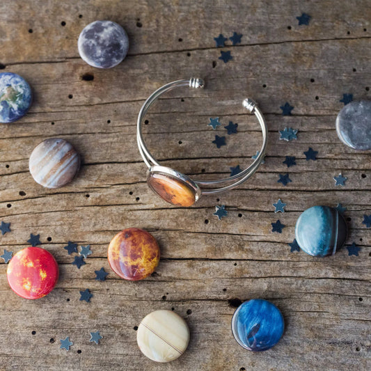 Interchangeable Solar System Cuff Bracelet - minbolu -