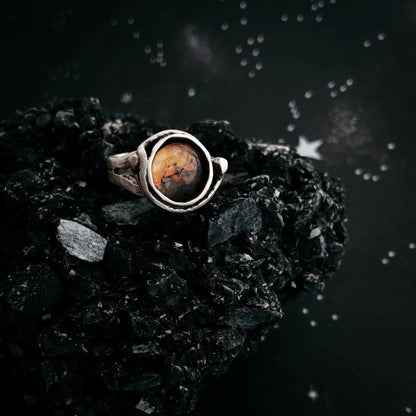Mars Jewelry Gift Set - Necklace, Earrings, and Ring - minbolu