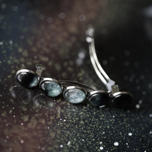 Moon Phase Hair Clip Barrette - minbolu -