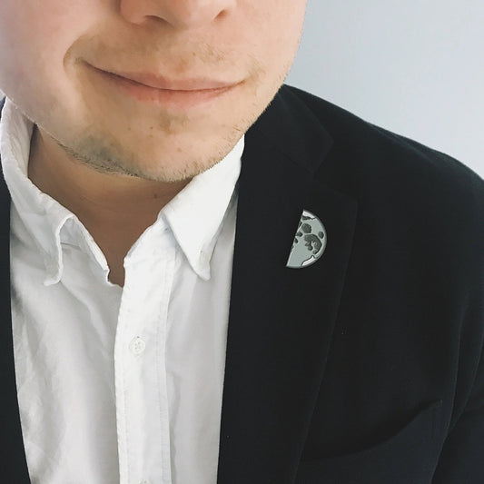 Moon Phases Enamel Pin Set of 5 - minbolu -