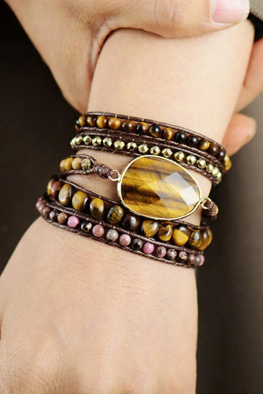Natural Stone Layered Bracelet - minbolu