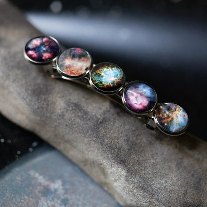Nebula Rainbow Hair Clip Barrette - minbolu -