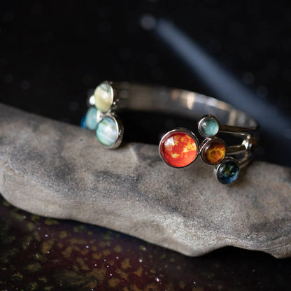Open Solar System Cuff Bracelet - minbolu