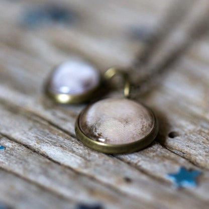 Pluto and Charon Layered Space Necklace - minbolu
