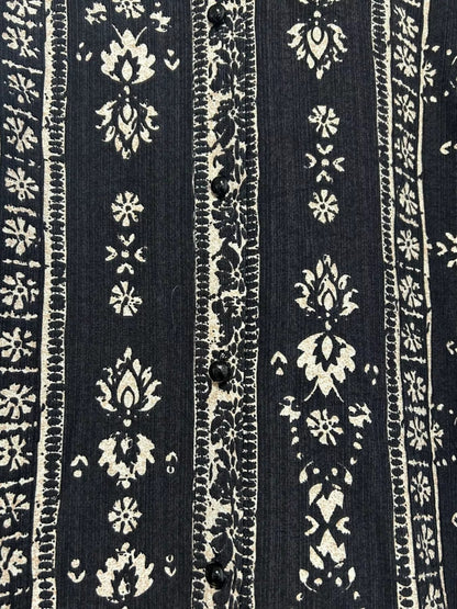 Printed Long Sleeve Blouse - minbolu -