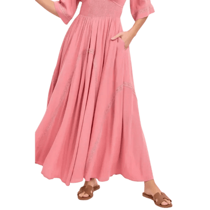 Romantic Flowy Maxi Dress - minbolu