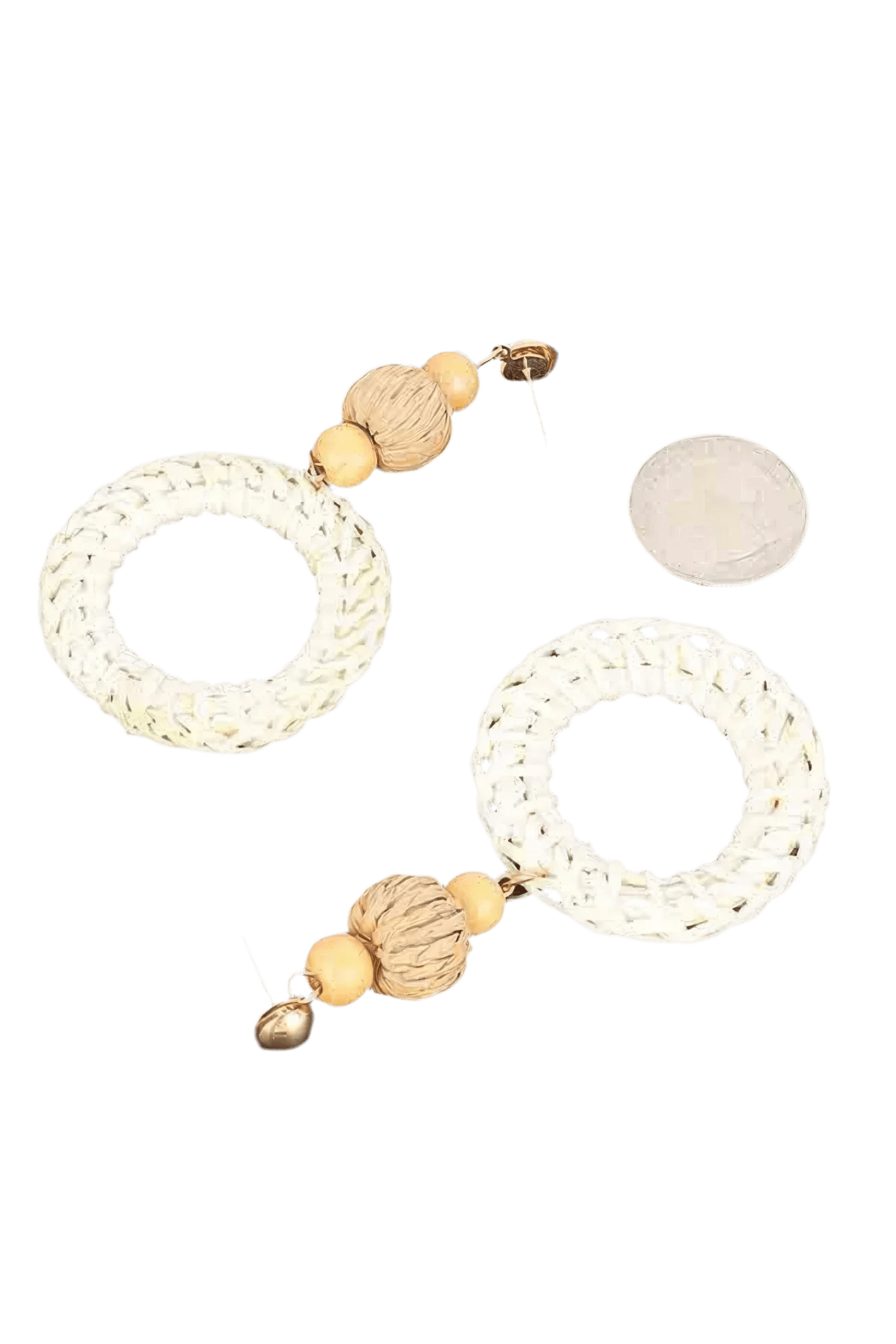 Round Bamboo Earring - Lightweight Bamboo Design - minbolu