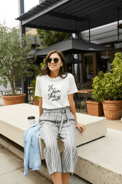 She Can She Will T-Shirt Lifestyle