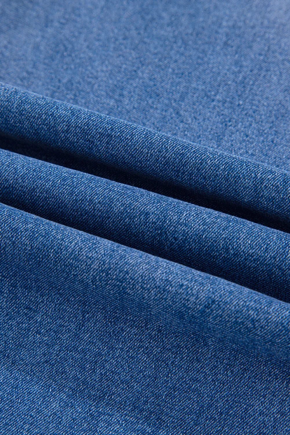 Sky Blue Cropped High Rise Wide Leg Jeans - Vintage Denim - minbolu