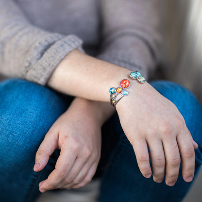 Open Solar System Cuff Bracelet - minbolu -