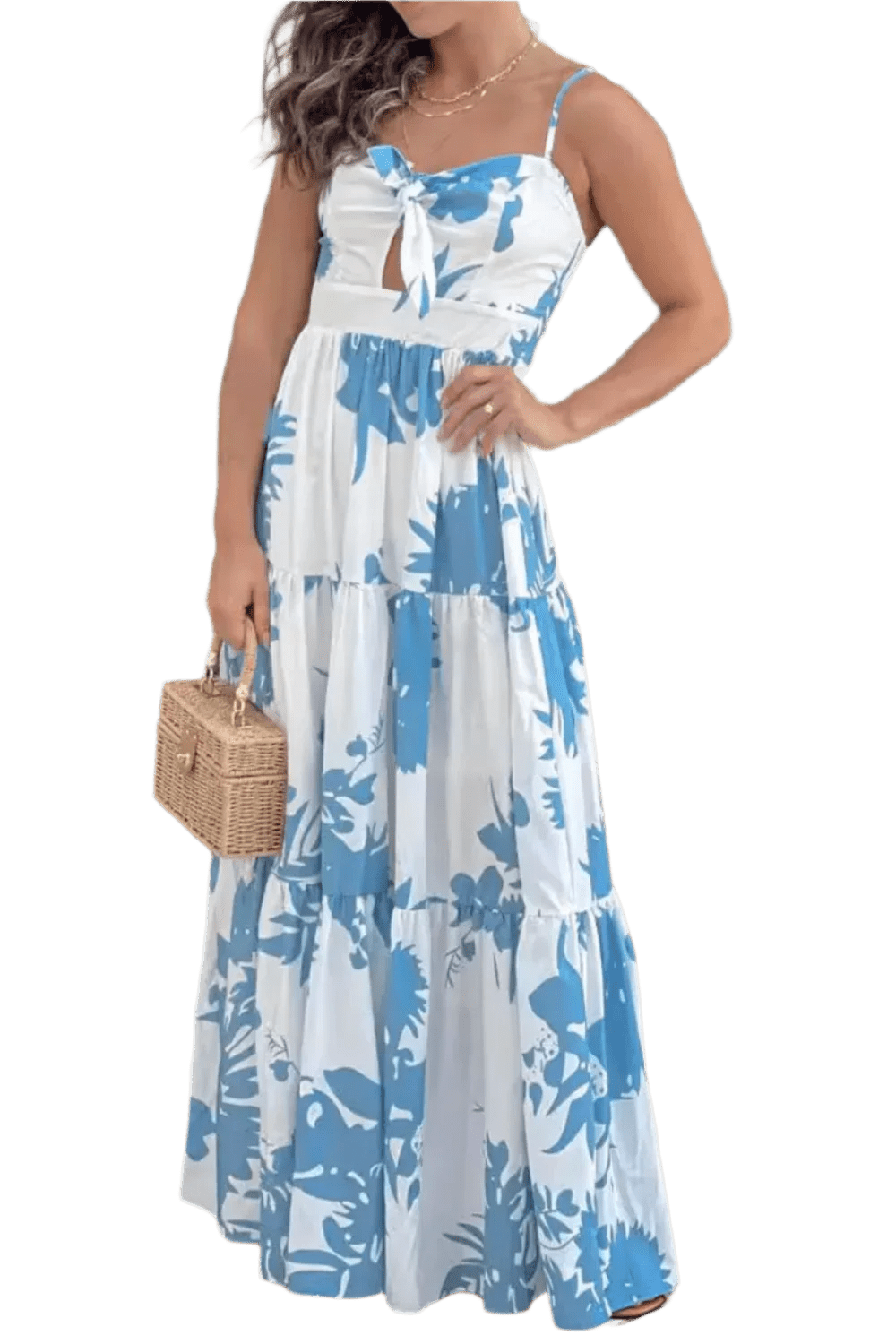Sweetheart Neck Maxi Dress - Summer Chic - minbolu -