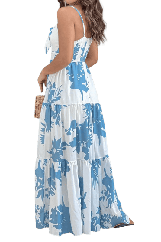 Sweetheart Neck Maxi Dress - Summer Chic - minbolu