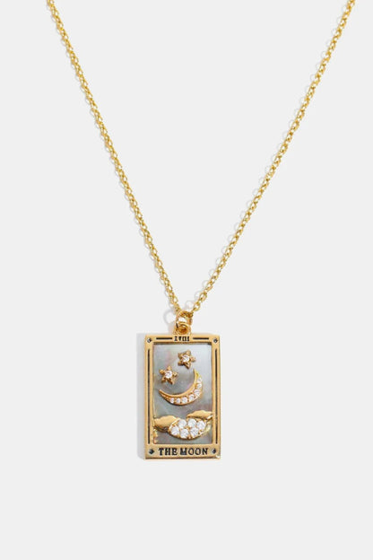 Tarot Card Pendant Stainless Steel Necklace - minbolu