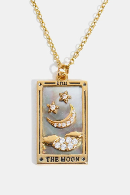 Tarot Card Pendant Stainless Steel Necklace - minbolu