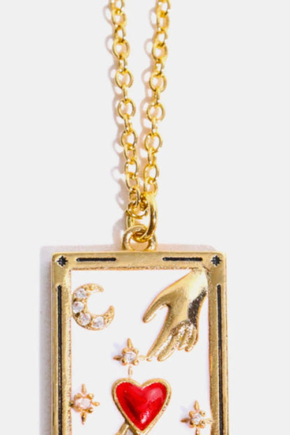 Tarot Card Pendant Stainless Steel Necklace - minbolu