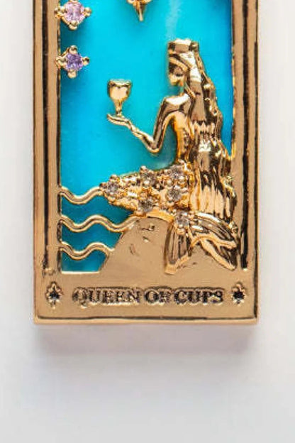Tarot Card Pendant Stainless Steel Necklace - minbolu