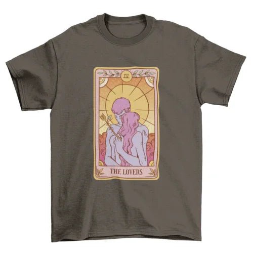The Lovers Tarot Card Tee - minbolu -