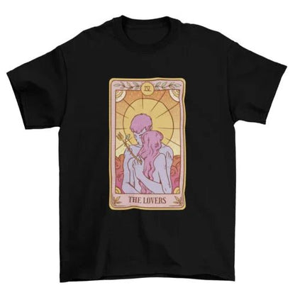 The Lovers Tarot Card Tee - minbolu -