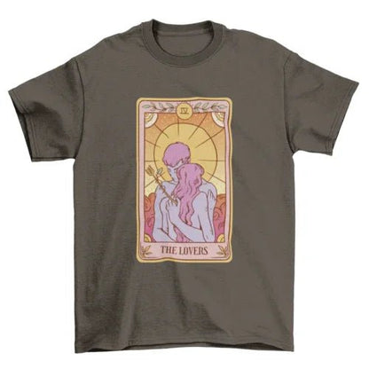 The Lovers Tarot Card Tee - minbolu -