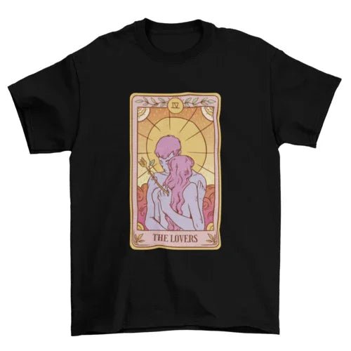 The Lovers Tarot Card Tee - minbolu