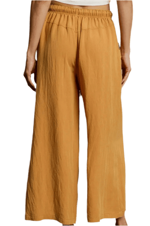 Umgee Wide Leg Rope Drawstring Pants | Plus Size - minbolu -