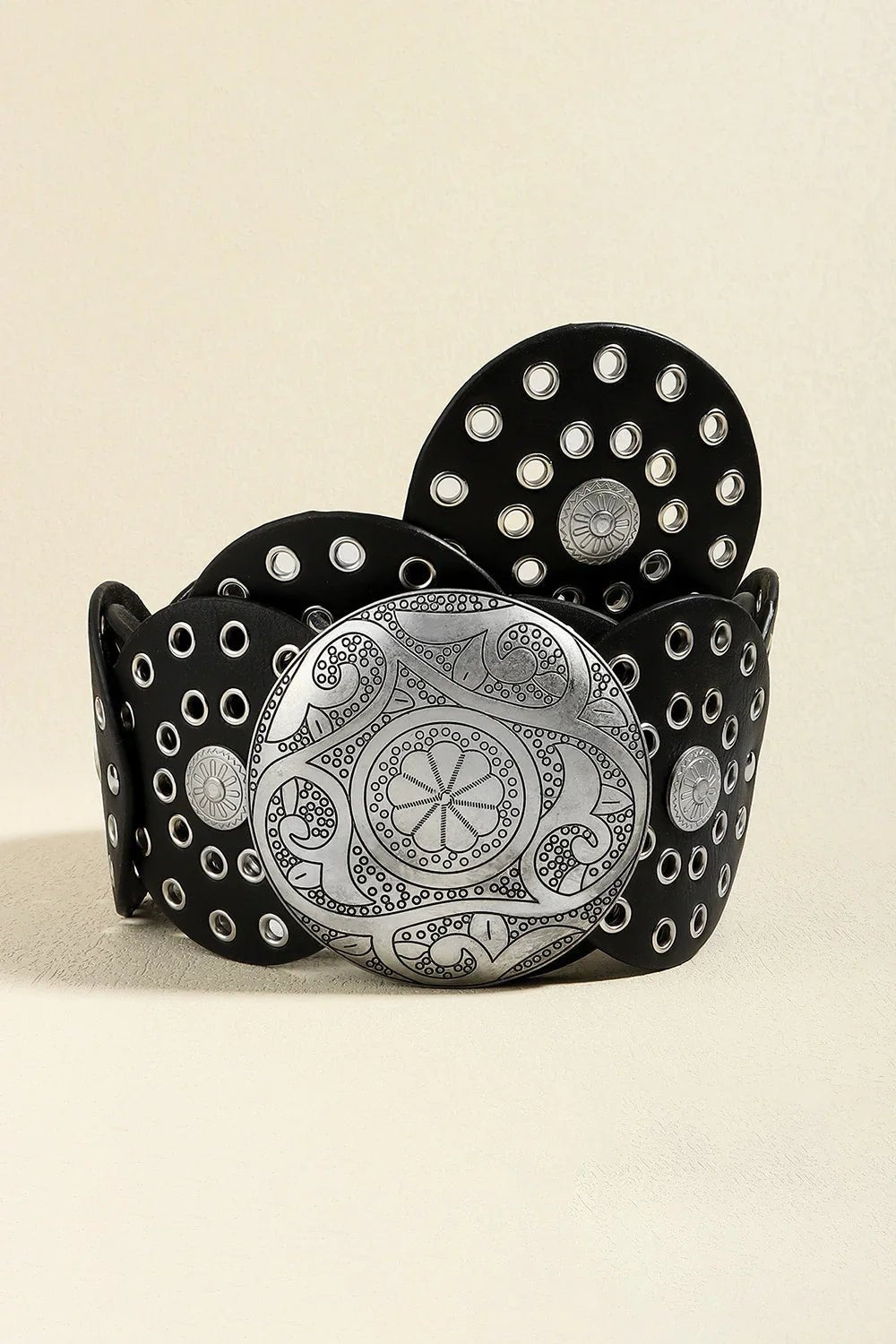 Vintage PU Leather Wide Belt - Trendy Accessory - minbolu