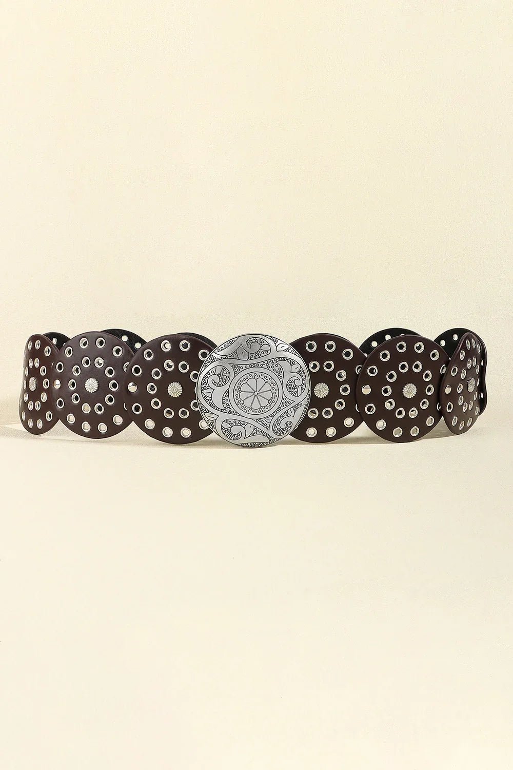 Vintage PU Leather Wide Belt - Trendy Accessory - minbolu