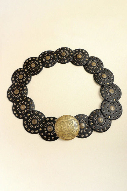 Vintage PU Leather Wide Belt - Trendy Accessory - minbolu