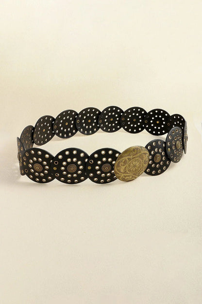 Vintage PU Leather Wide Belt - Trendy Accessory - minbolu